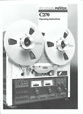 Revox  Bedienungsanleitung user manual für C 270 englisch Copy