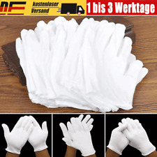 10-50Paar Weiße weiche Arbeits Baumwollhandschuhe Servier Handschuhe Münzschmuck