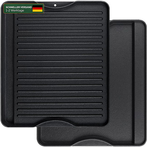 Gusseisen grillplatte 34x40cm - grillplatte,