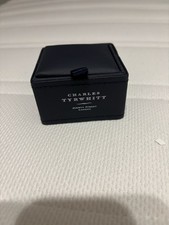 Charles Tyrwhitt Manschettenknöpfe, Fleur de Lys, Königslilie, blau, wie neu