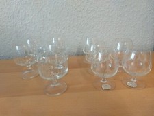 10 kleine Cognacgläser für z.B. Asbach Uralt, Mariacron usw., Vintage