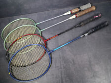 4 Vintage Badminton Schläger - Yonex 8000 - Tecno Pro 400 - Donnay Start - SET