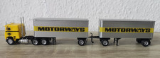 Herpa Promotex Freightliner 2 - 27' Trailer Dolly MOTORWAYS US Truck 1:87 H0