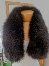 Echtpelz - breiter hochwertiger  voluminöser Nerz-Kragen neuw.