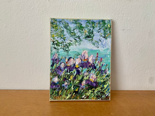 Iris blumen impasto - iris,