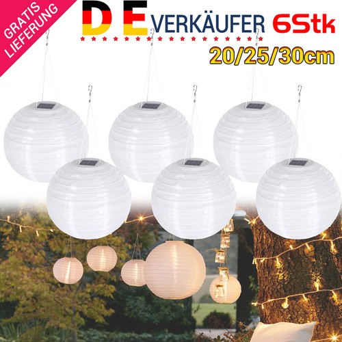 6stk solar lampions außen - 6stk,