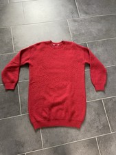 Pullover Longpullover Rot Strick Größe M