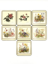 Redoute Rose 7 Pimpernel Untersetzer, Kork, England Sammlung