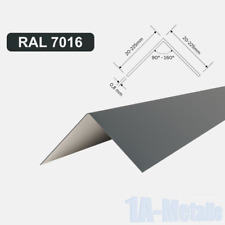 Kantenschutz RAL 7016 Winkel Aluminium 0,8mm 2m Alu Blechwinkel *außen lackiert*