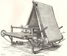 ENGINEERING. Wollmaschinen. Abb. 1- Ferrabee Co. ́s Wollschoßmaschine 1880