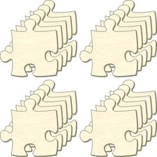 Blanko Puzzle unendlich, Größe S, Set 20 Teile, Puzzleteile aus Holz, Bemalen