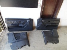 Audi Cabrio 8G7 Vier Ledertürpappen Türverkleidungen Schwarz Leder Audi 80 Cabri