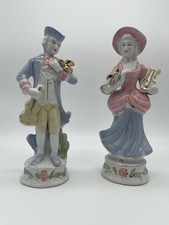 Keramik Figuren Paar Rokoko