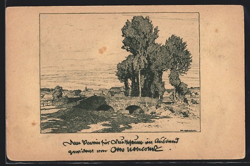 Künstler otto ubbelohde - künstler-ak,