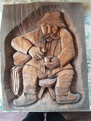 Holzbild holzschntzerei relief - holzschntzerei,