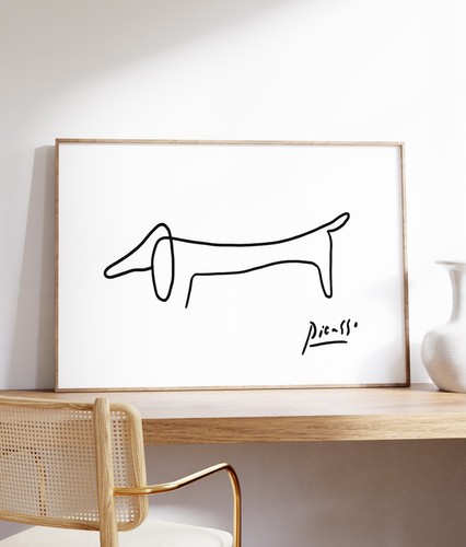 Picasso wurst hund druck - wurst,