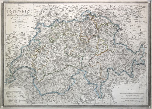 Schweiz original kupferstich - schweiz,