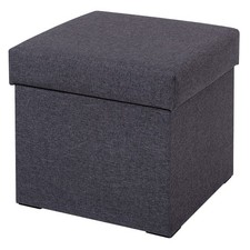 Polsterhocker - dunkelgrau-