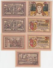 7 Banknoten Notgeld Stadt