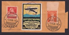 Schweiz Flugpost Vignette