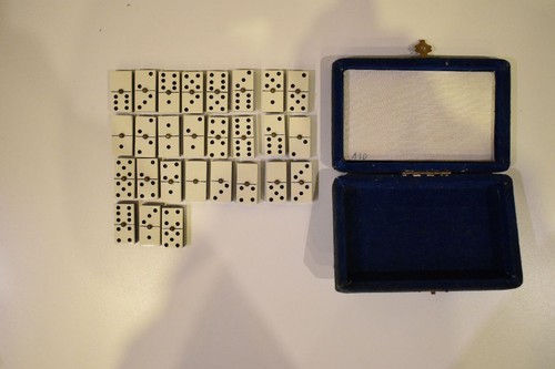 Altes domino spiel steine - spiel, 27