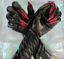 Latexhandsxhuhe XL Mit Roten
