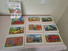 9 Stück  2 Teile Puzzles 18 x