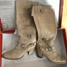 Belstaff Stiefel beige Leder