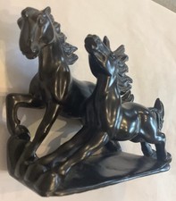 Pferde Figur Metallguss Statue