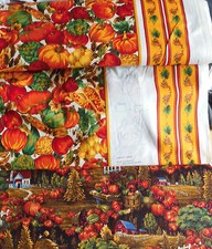 Patchworkstoff (€21/m²) 0,3 m Erntezeit Herbst Kürbis Schnittmuster 1,1mbreit