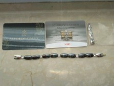 Alfredo Pauli Keramik Armband Schwarz mit 5 Steinen Neu OVP 