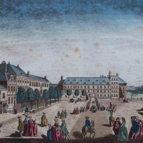 Guckkastenbild holland cour - guckkastenbild,