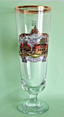 Altes weizenbierglas 5 l - -,