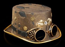 Steampunk Hut mit Brille -