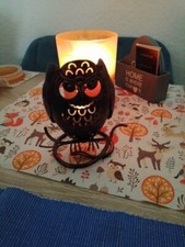 Wunderschönes Partylite Herbst  Halloween Eule Neu Partylite 