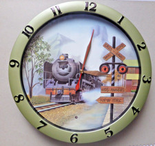 Wanduhr Eisenbahn Lokomotive Dampflok Quarzuhr
