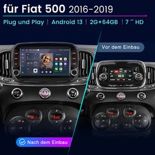 7" Für Fiat 500 2016-2019