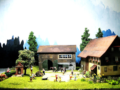 Diorama bauernhof - diorama, "