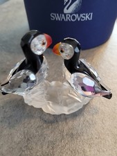 Swarovski Papageientaucher 261643  Vögelpaar  mit Zertifikat + Verpackung