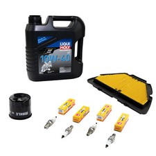 Öl 4L für Yamaha YZF-R1 RN12 R1 04-06 Wartung Set Luftfilter Ölfilter Zündkerzen