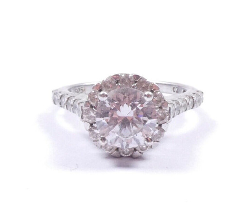 Halo solitär ring 925 - solitär,