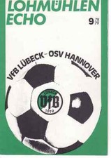 Fussball-Programmheft   78/79   OL   VfB Lübeck - OSV Hannover