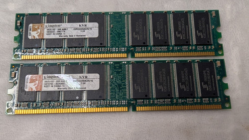 Kingston 2gb ddr1 - (2x1gb),