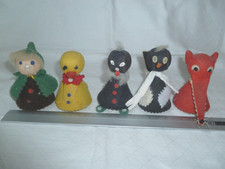 Figuren aus dem Kinderfernsehen Pitti Sandmann Schnattchen Fuchs und  Elster DDR