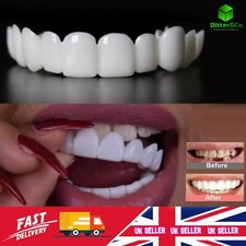 Snap On Falsche Zähne obere + untere Zahnveneers Zahnersatz Zahnabdeckung Set Hot UK