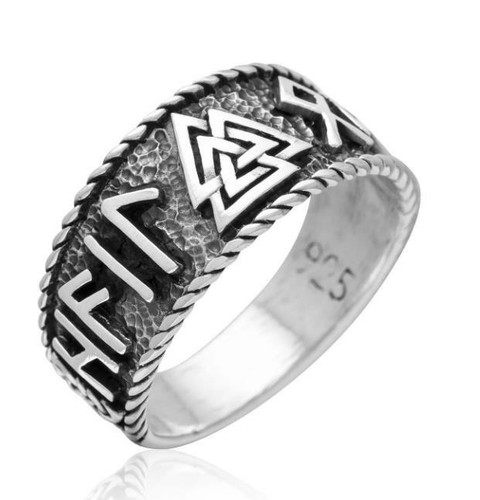 Valknut silver ring - valknut,