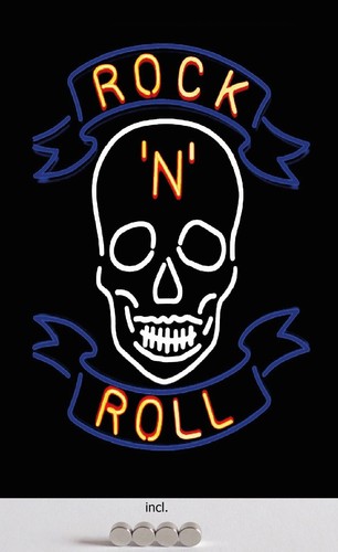 Blechschild 20x30 rock roll - 20x30,