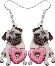 Acryl Valentinstag Mops Hund