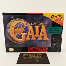 SNES Super Nintendo Illusion of Gaia OVP CIB NTSC-U US MAP-KARTE POSTER RARE
