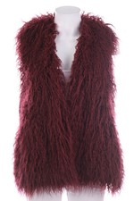 C&A Weste Kunstpelz Fake Fur L rot